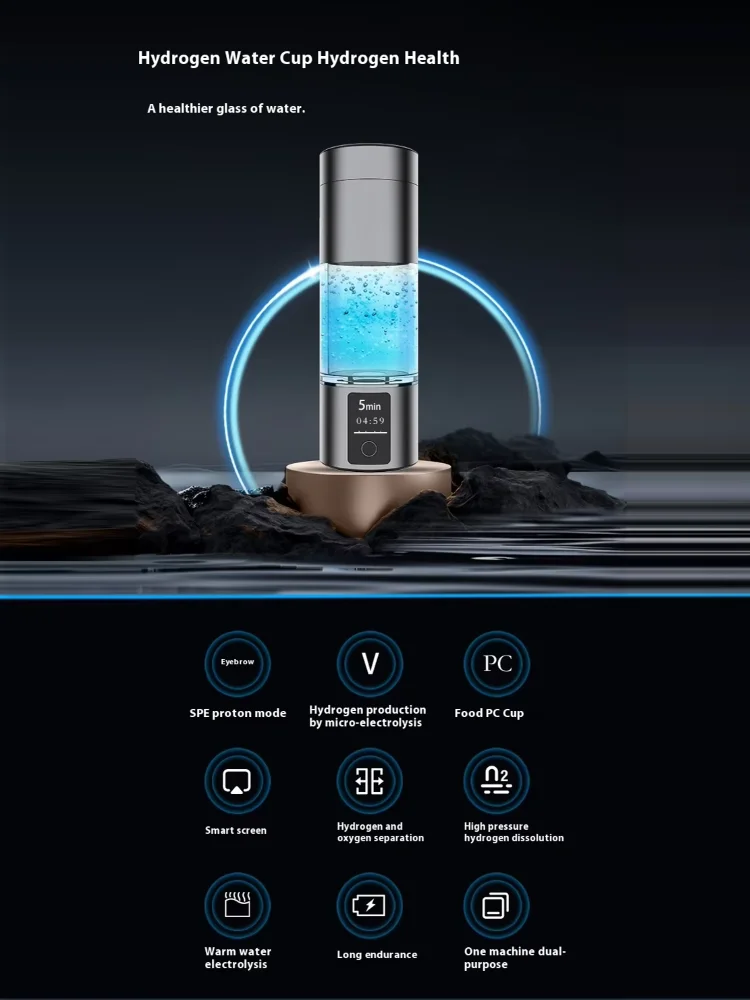 Boost Vitality: Portable H2 Water Generator 1.5 ppm - Image 5