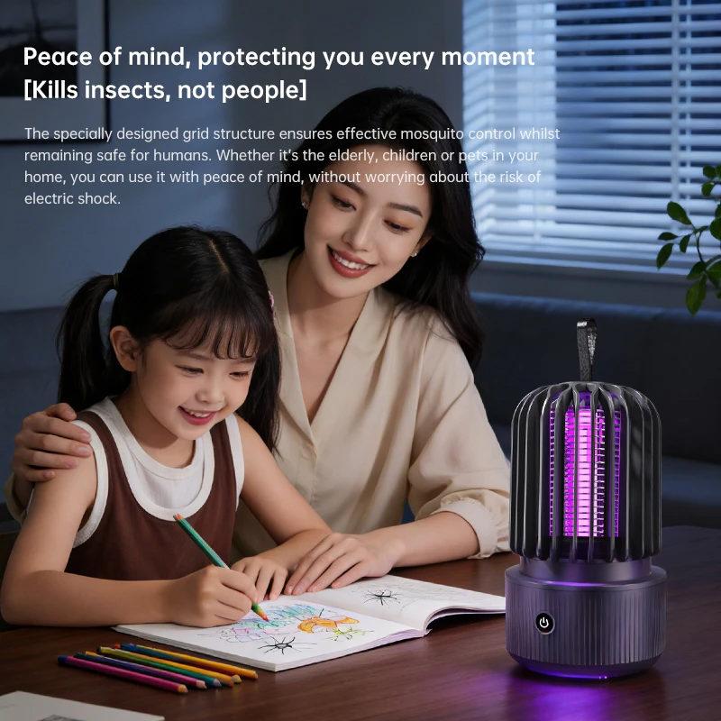 Enjoy Pest-Free Outdoors: Rechargeable UV Mosquito Zapper - Image 6