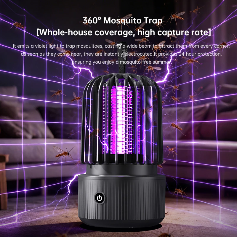 Enjoy Pest-Free Outdoors: Rechargeable UV Mosquito Zapper - Image 3